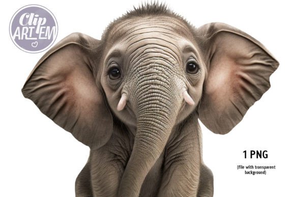 Adorable Baby Elephant PNG for Your Projects