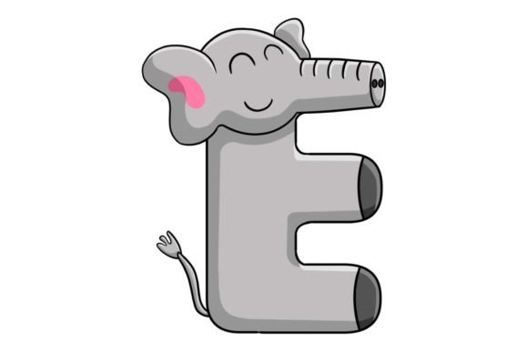 Animal Alphabet Letter E Illustration: A Designer's Guide