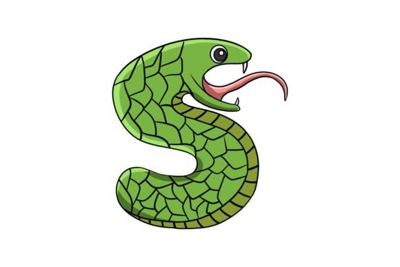 Animal Alphabet Letter S Illustration: Your Versatile Design Asset