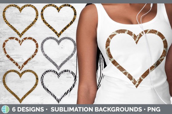 Animal Print Heart Frame Clipart: Your Go-To Design Bundle