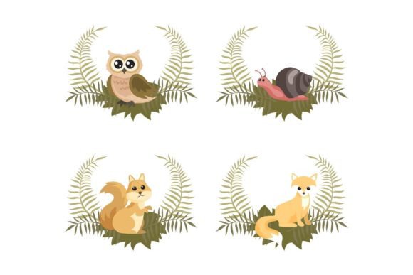 Animal Woodland Vector: A Creative Asset for Nature-Inspired Design