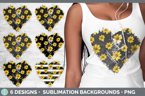 Black Animal Print Heart Distressed Clip: Bold Design Assets