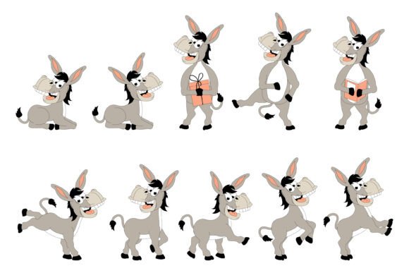 Bring Whimsy to Your Work with This Cute Donkey Graphic