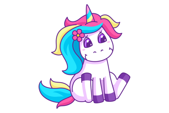 Cartoon Unicorn. Cute Fantasy Animal. Dr: A Creative Font for Dreamers