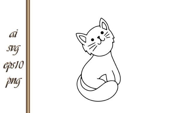 Doodle Cat Clipart: Sketch Vector for Creative Projects