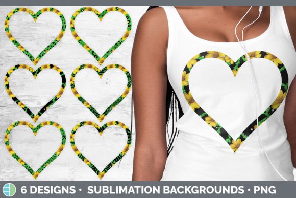 Green Animal Print Heart Frame Clipart: A Designer's Bold Asset
