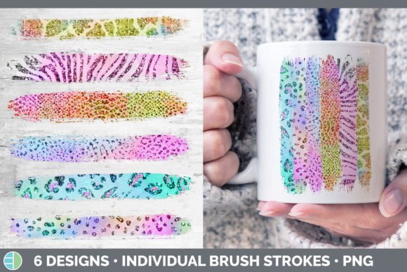 Iridescent Animal Print Brush Strokes: A Bold Design Asset
