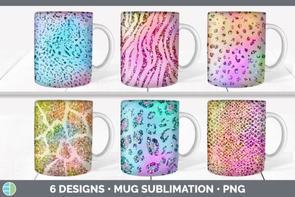 Iridescent Animal Print Mug Sublimation: A Design Bundle for Bold Creators