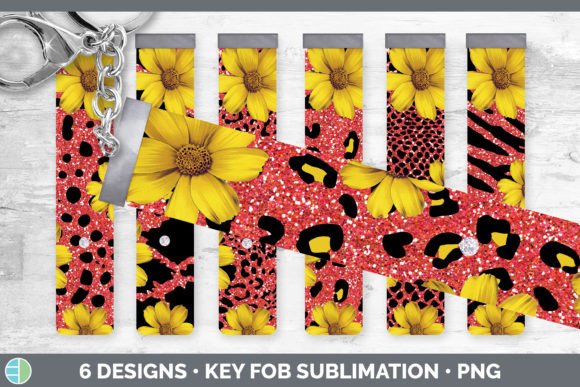Red Animal Print Key Fob | Wristlet Subl: Bold Design for Modern Projects