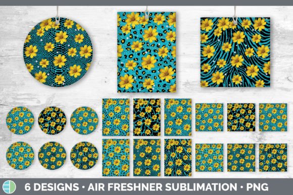 Teal Animal Print Air Freshener | Sublim: A Bold Design Asset