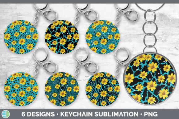 Teal Animal Print Keychain Bundle: A Sublimation Essential