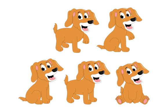 Unleashing Charm: A Guide to the Cute Dog Animal Cartoon Illustration