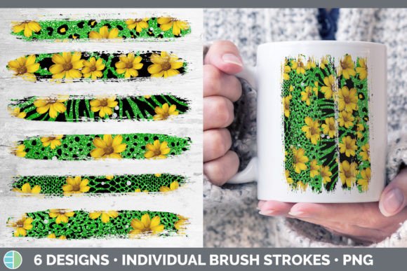 Wild Elegance: Using Green Animal Print Brush Strokes in Design